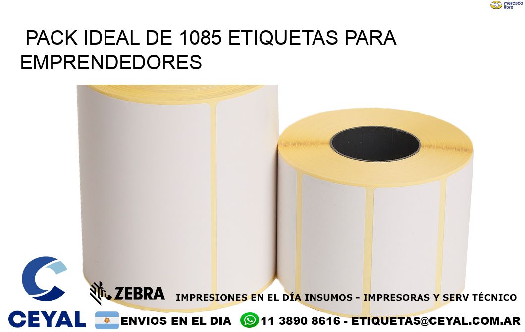 Pack ideal de 1085 etiquetas para emprendedores
