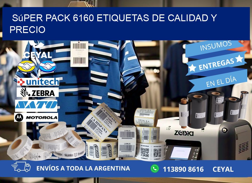Súper pack 6160 etiquetas de calidad y precio