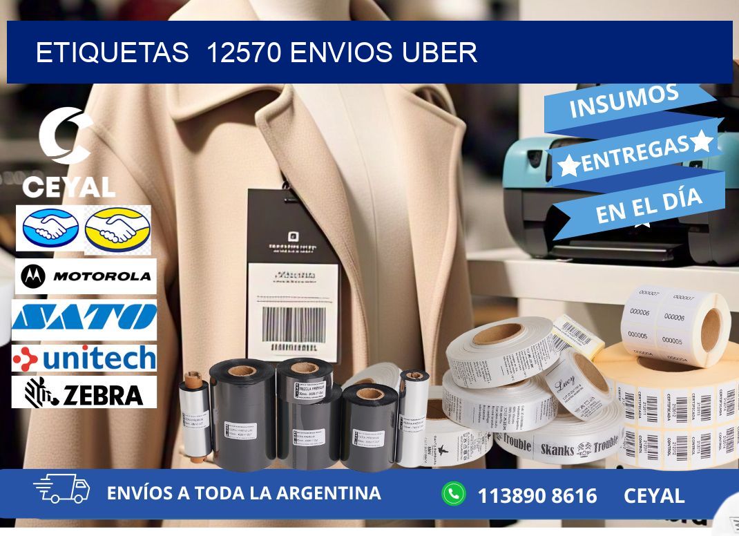 etiquetas  12570 ENVIOS UBER