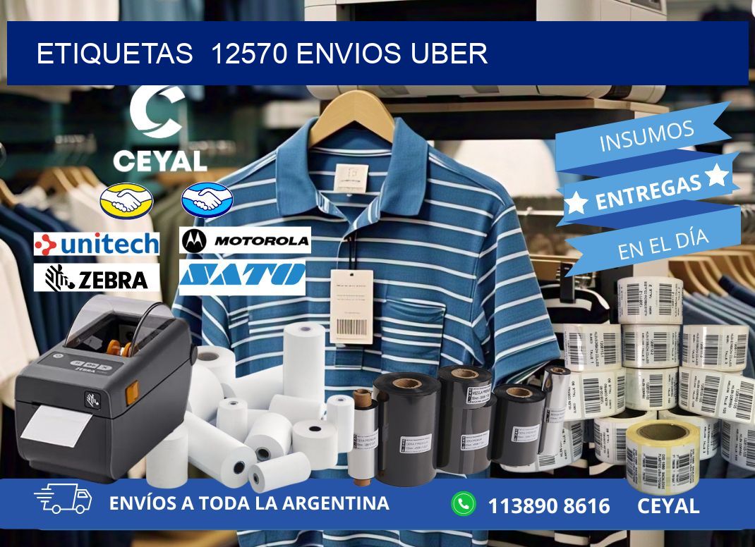 etiquetas  12570 ENVIOS UBER