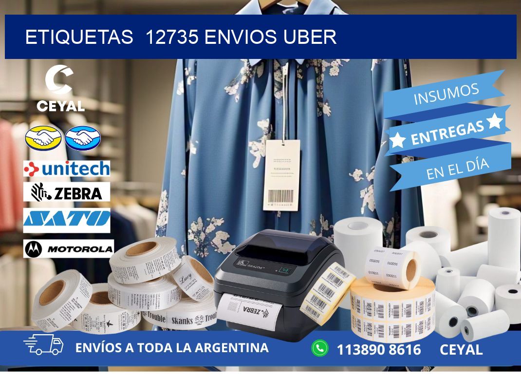etiquetas  12735 ENVIOS UBER