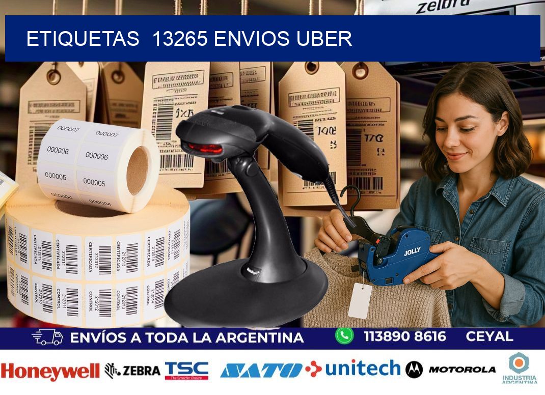 etiquetas  13265 ENVIOS UBER