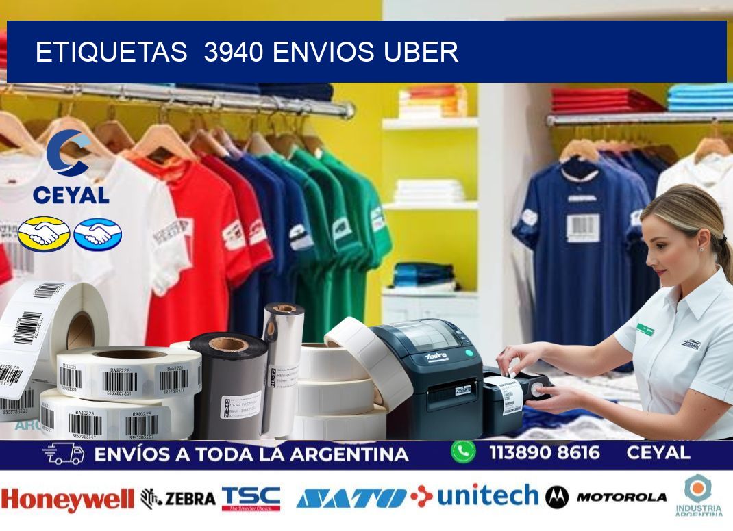 etiquetas  3940 ENVIOS UBER