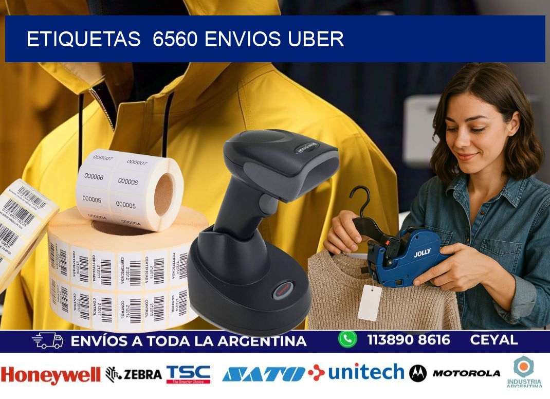 etiquetas  6560 ENVIOS UBER