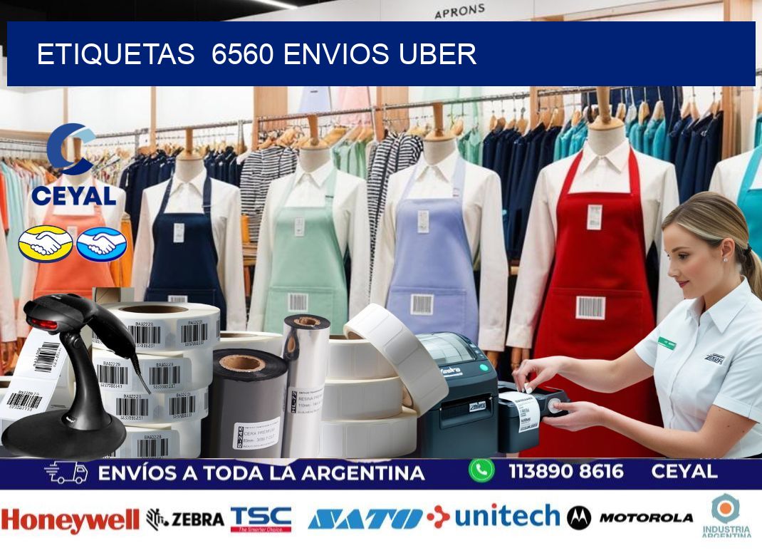 etiquetas  6560 ENVIOS UBER