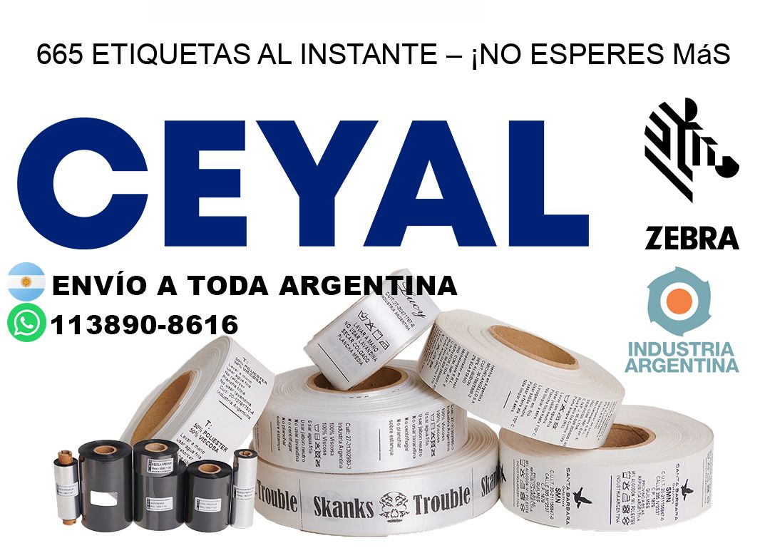 665 Etiquetas al Instante – ¡No Esperes Más