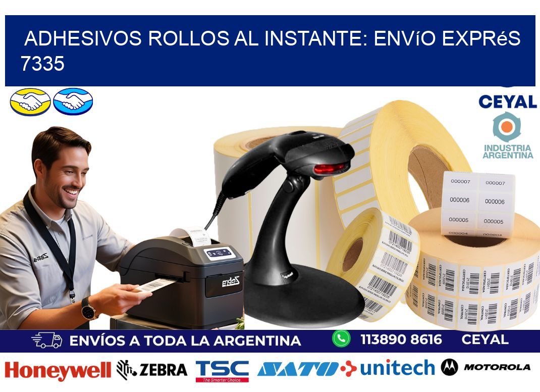 Adhesivos rollos al Instante: Envío Exprés 7335