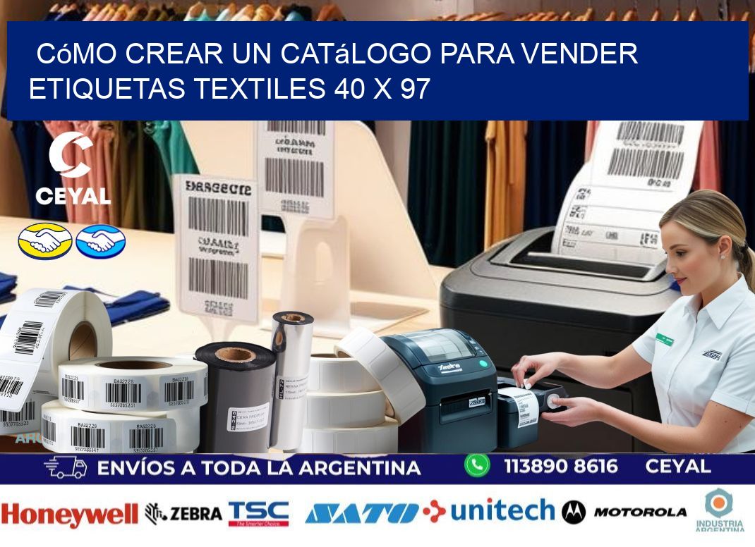 Cómo Crear un Catálogo para Vender Etiquetas Textiles 40 x 97