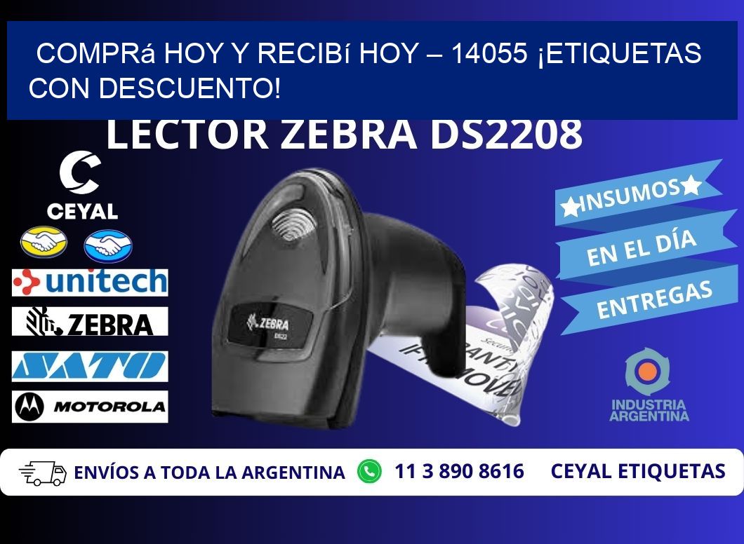 Comprá Hoy y Recibí Hoy – 14055 ¡Etiquetas con Descuento!