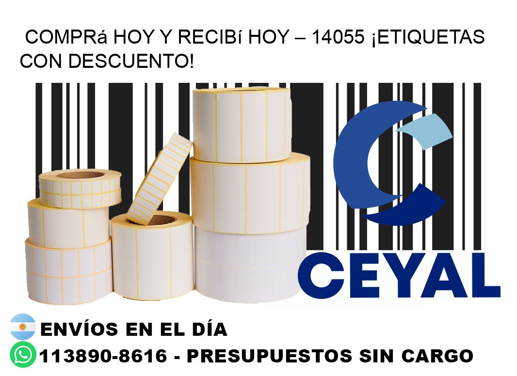 Comprá Hoy y Recibí Hoy – 14055 ¡Etiquetas con Descuento!