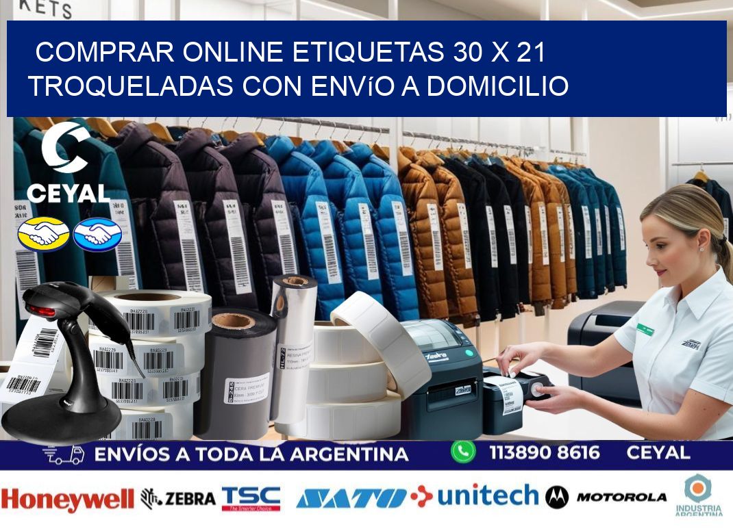 Comprar online etiquetas 30 x 21 troqueladas con envío a domicilio