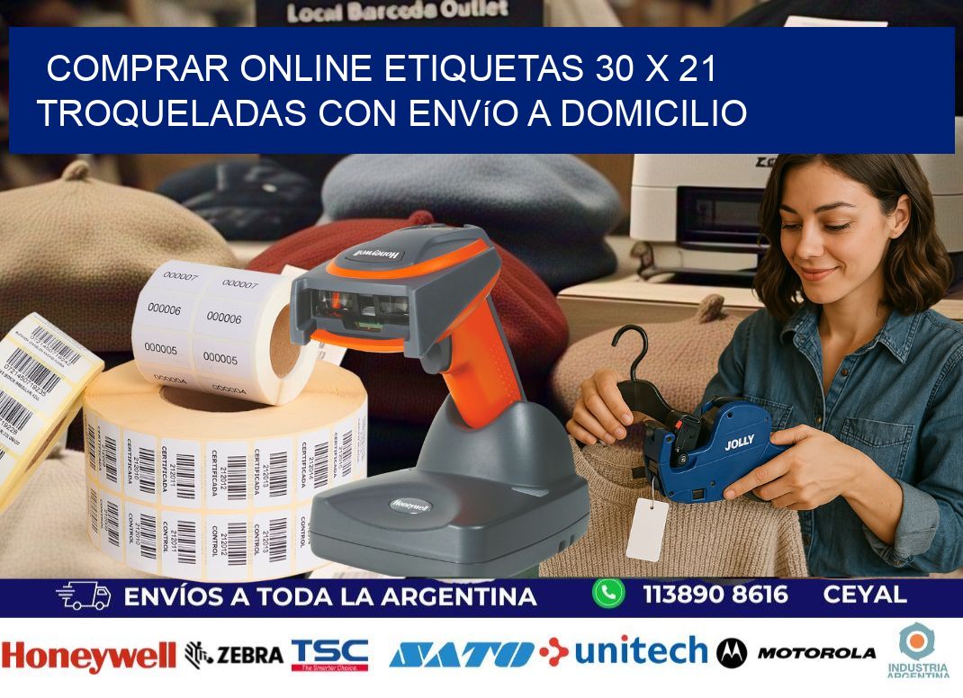 Comprar online etiquetas 30 x 21 troqueladas con envío a domicilio