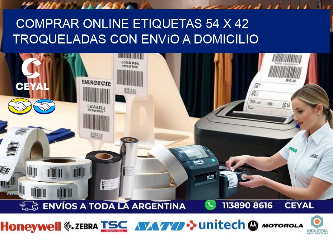 Comprar online etiquetas 54 x 42 troqueladas con envío a domicilio