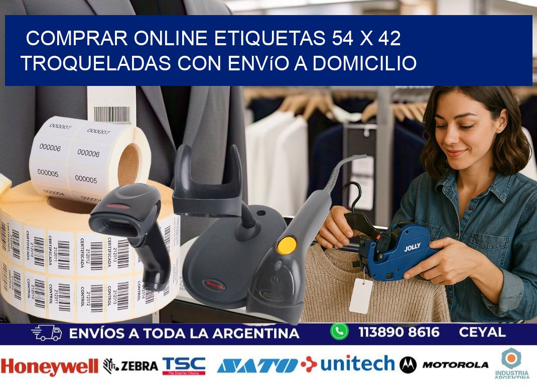 Comprar online etiquetas 54 x 42 troqueladas con envío a domicilio