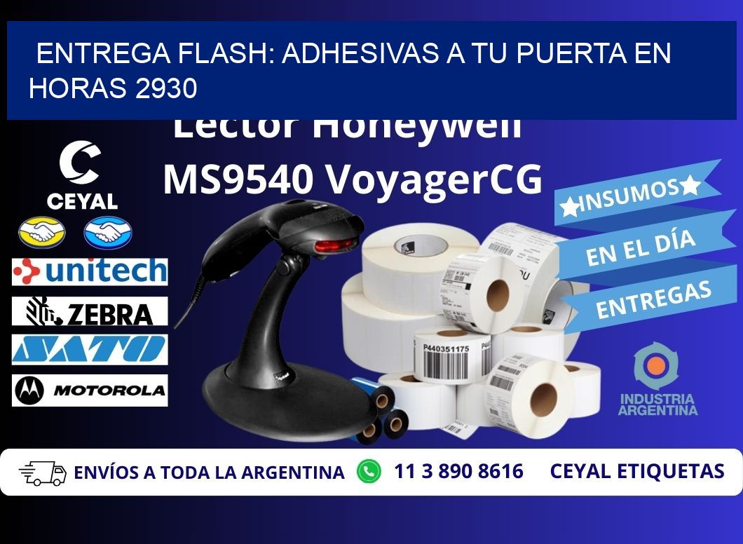 Entrega Flash: Adhesivas A Tu Puerta en Horas 2930