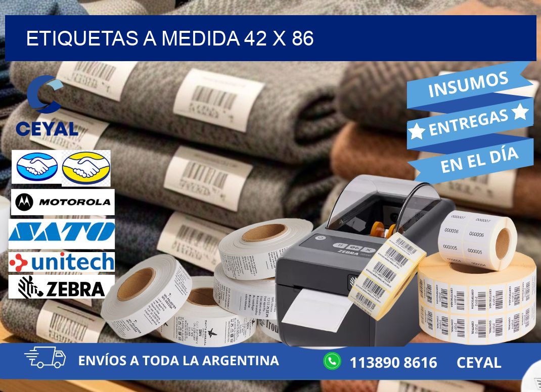 Etiquetas a medida 42 x 86