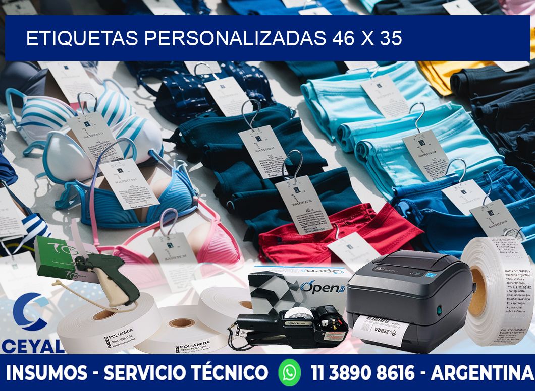 Etiquetas personalizadas 46 x 35