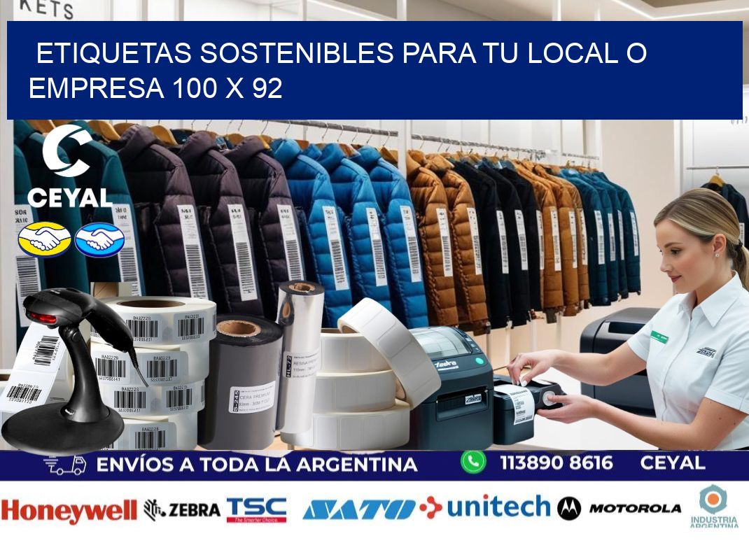 Etiquetas sostenibles para tu local o empresa 100 x 92