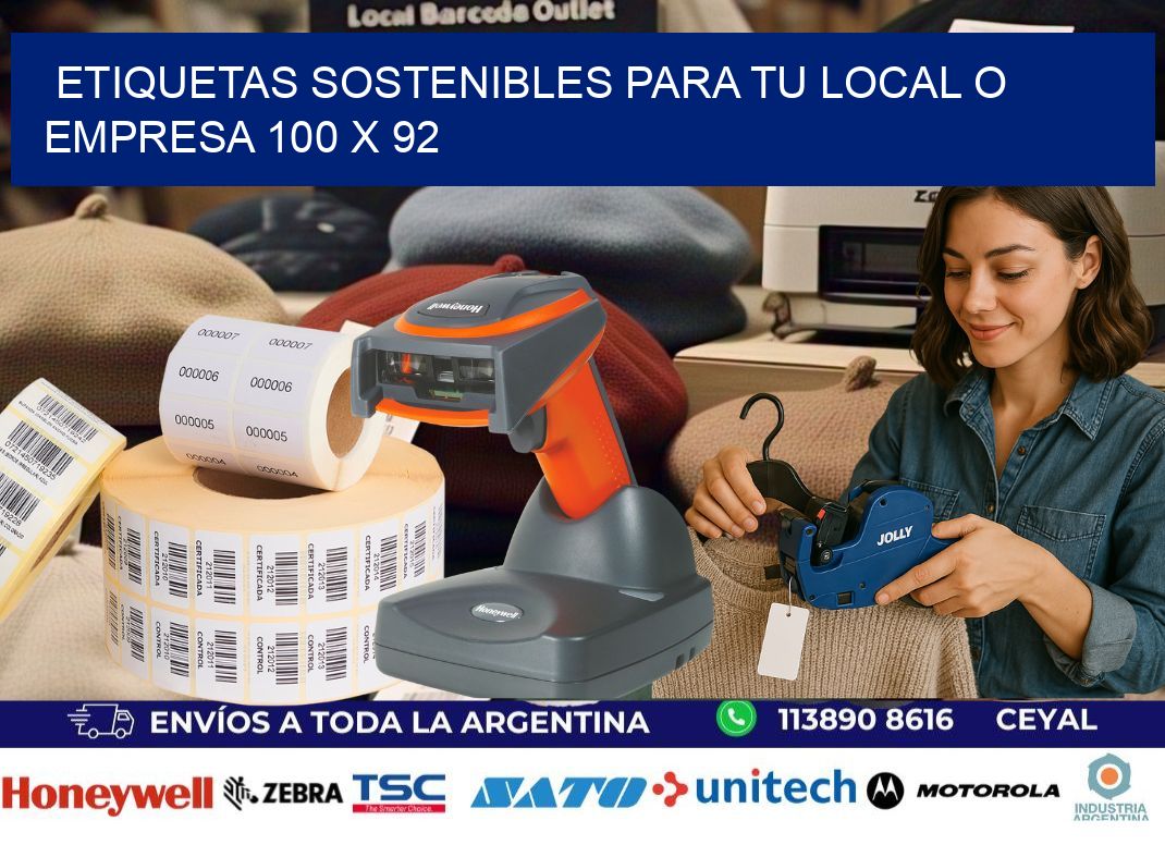 Etiquetas sostenibles para tu local o empresa 100 x 92