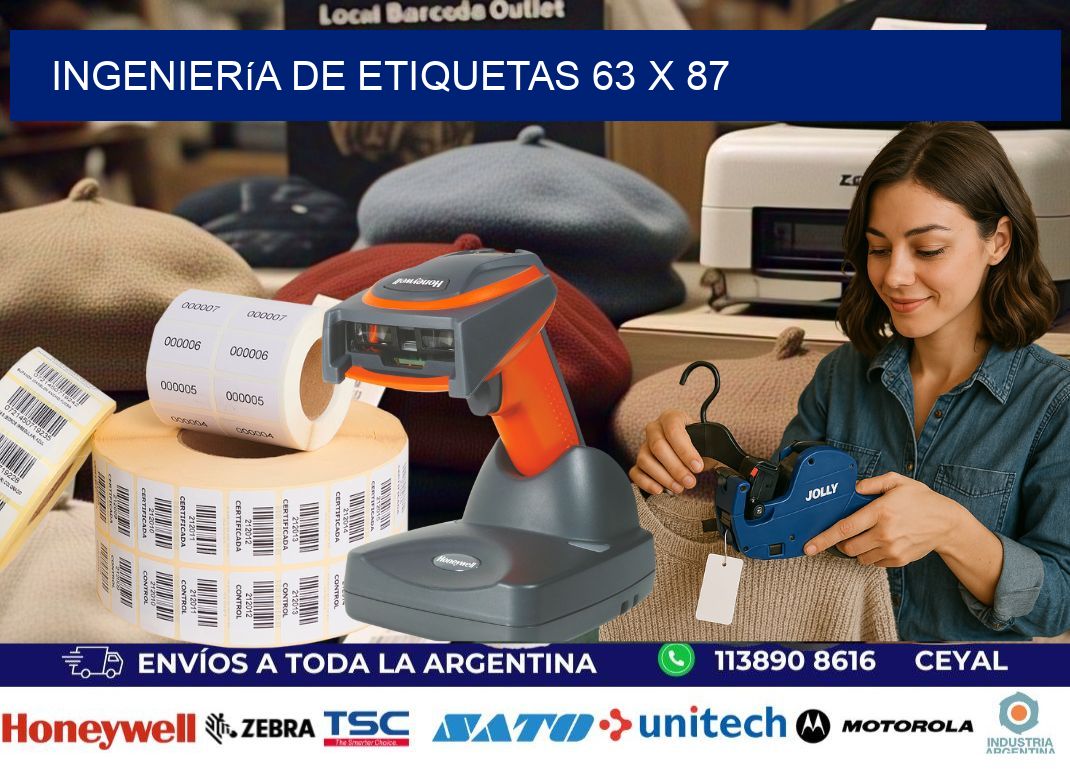 Ingeniería de etiquetas 63 x 87