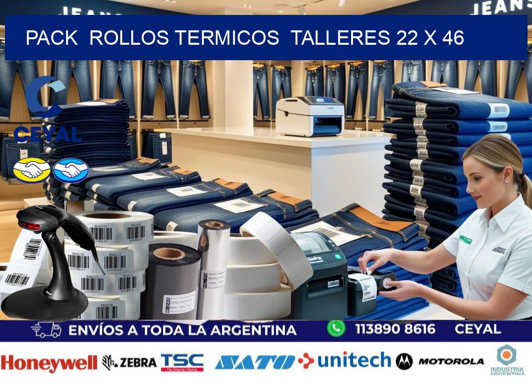 Pack  ROLLOS TERMICOS  TALLERES 22 x 46