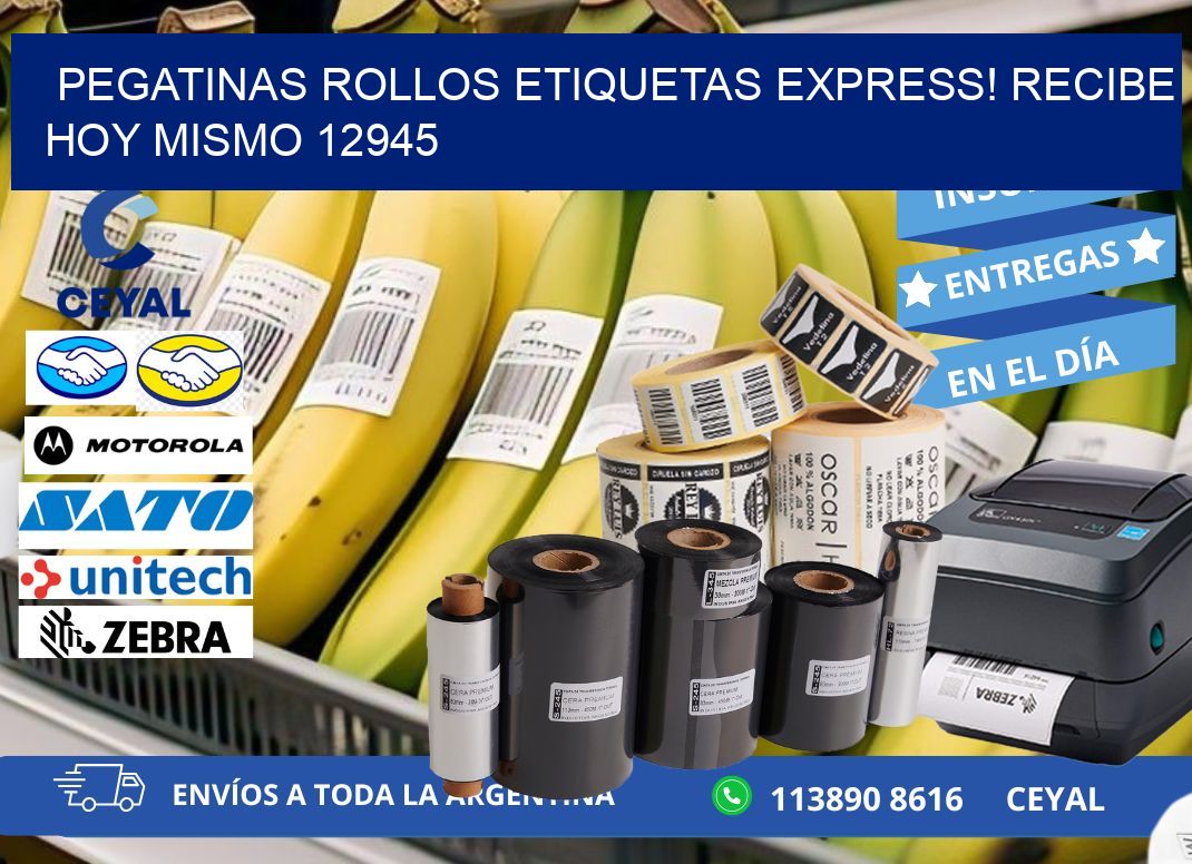Pegatinas rollos etiquetas Express! Recibe Hoy Mismo 12945