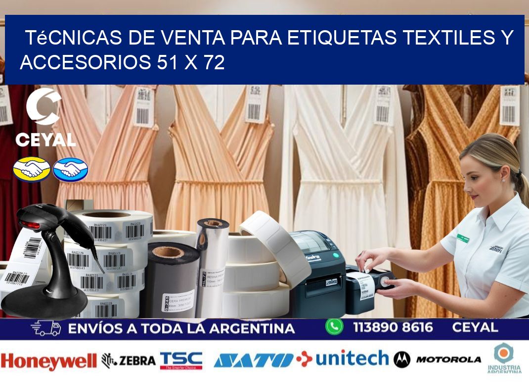 Técnicas de Venta para Etiquetas Textiles y Accesorios 51 x 72