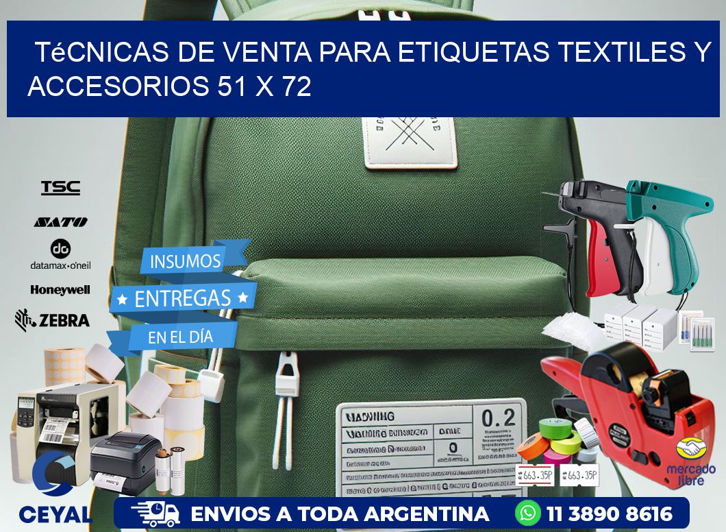 Técnicas de Venta para Etiquetas Textiles y Accesorios 51 x 72