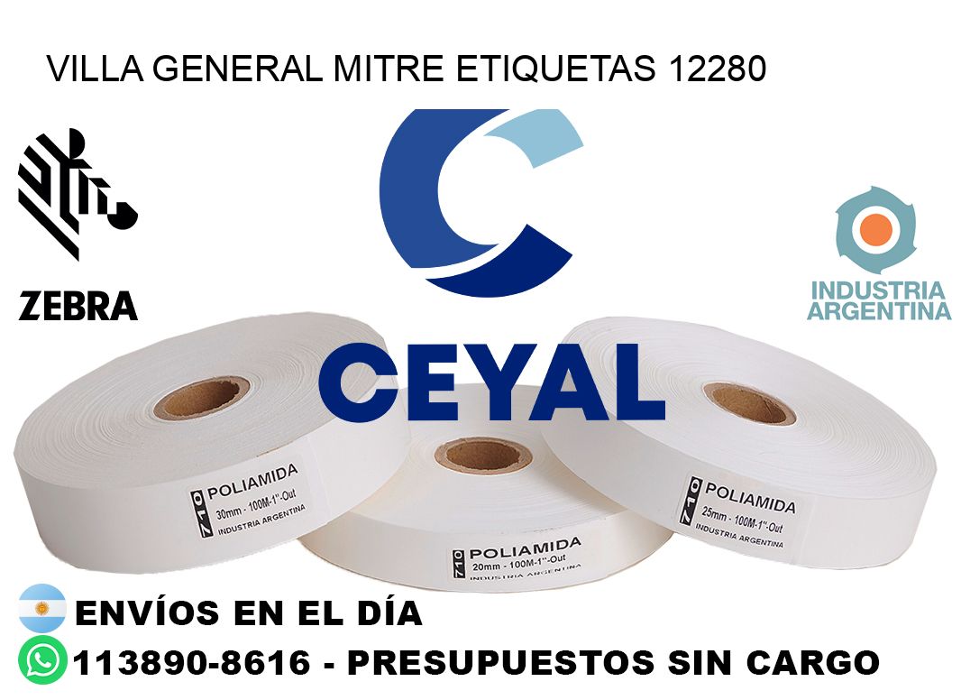 Villa General Mitre etiquetas 12280
