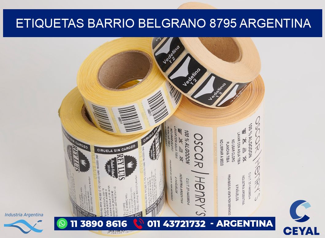 etiquetas barrio belgrano 8795 argentina