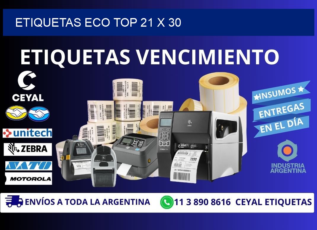 etiquetas eco top 21 x 30