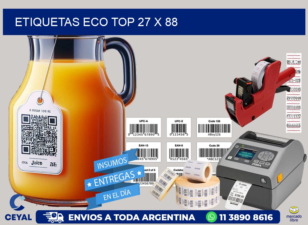 etiquetas eco top 27 x 88