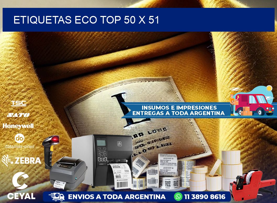 etiquetas eco top 50 x 51