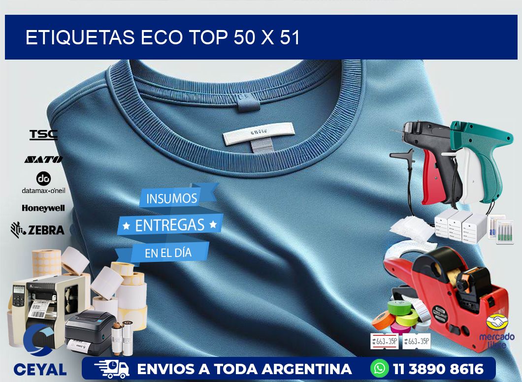 etiquetas eco top 50 x 51