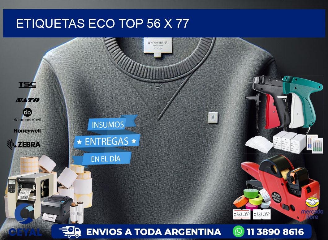 etiquetas eco top 56 x 77