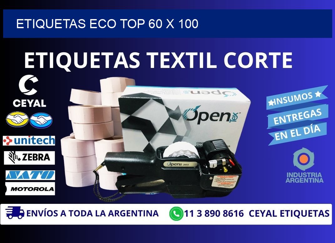etiquetas eco top 60 x 100