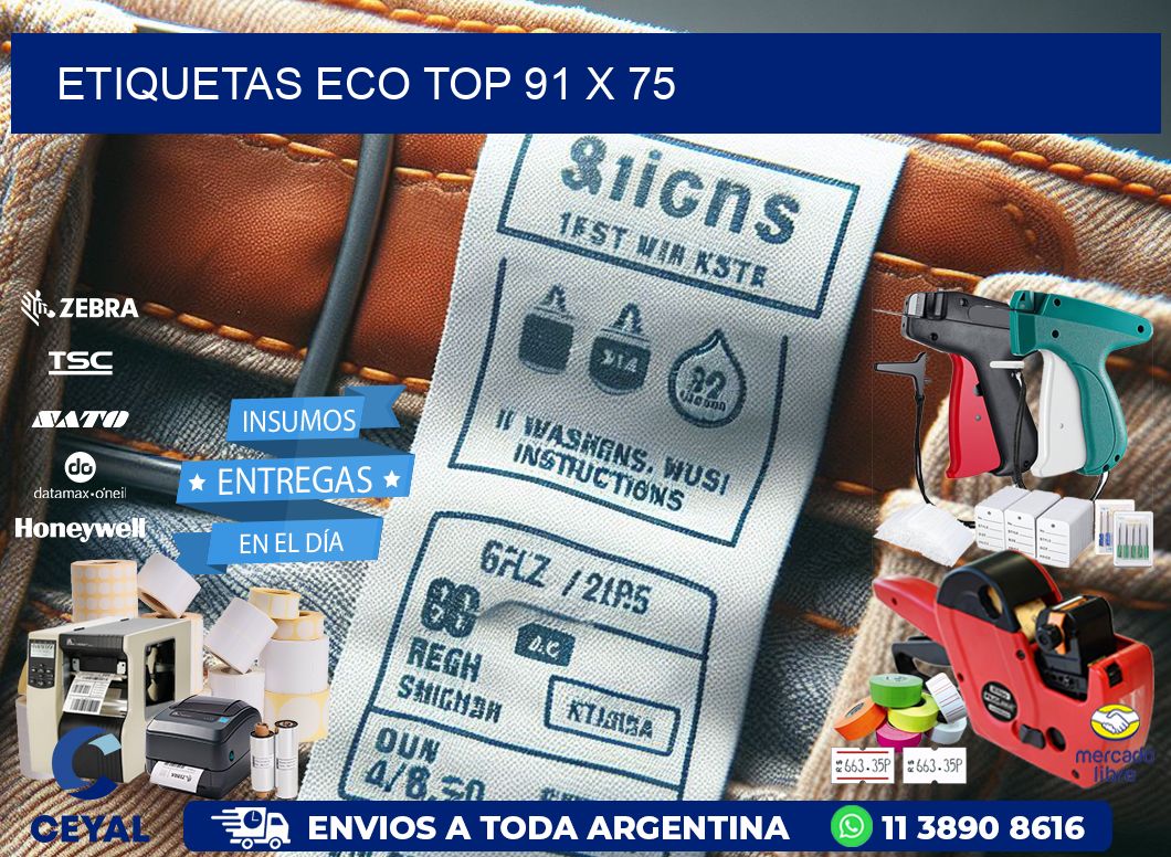 etiquetas eco top 91 x 75