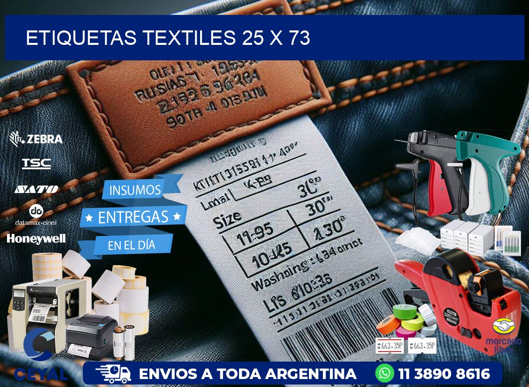 etiquetas textiles 25 x 73