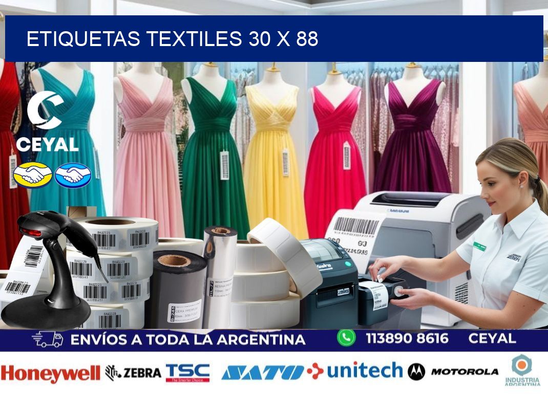 etiquetas textiles 30 x 88