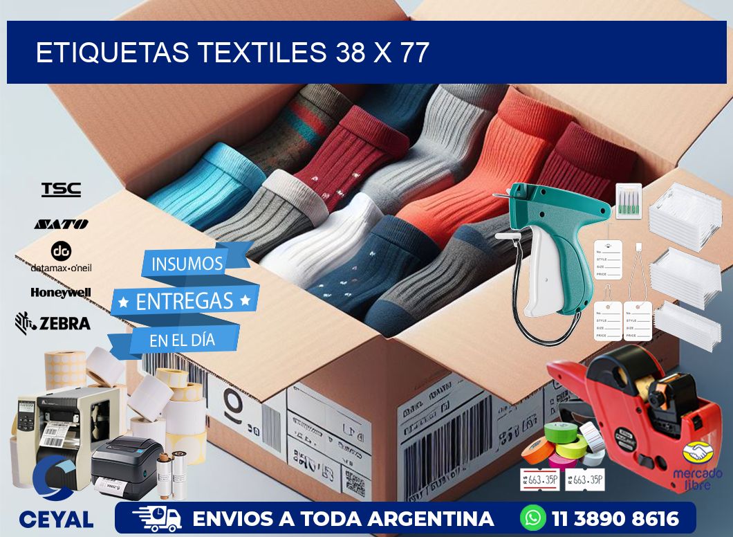 etiquetas textiles 38 x 77