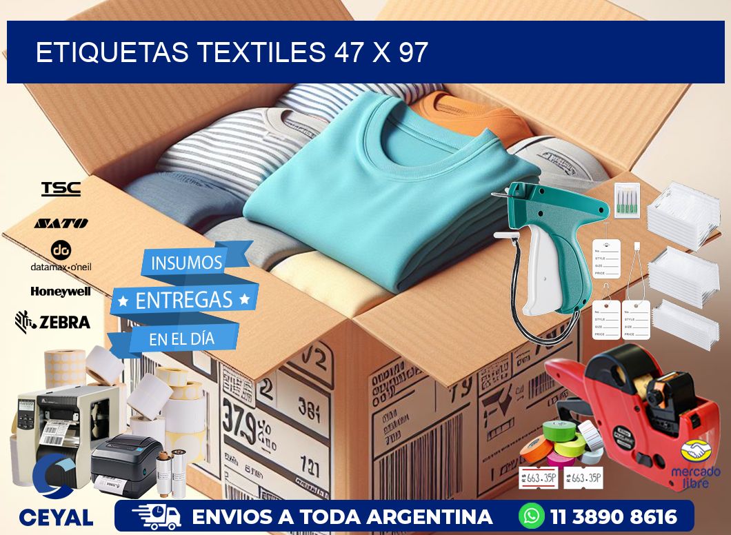 etiquetas textiles 47 x 97