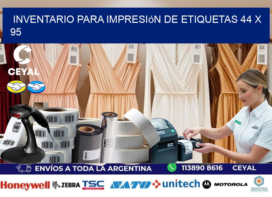inventario para impresión de etiquetas 44 x 95