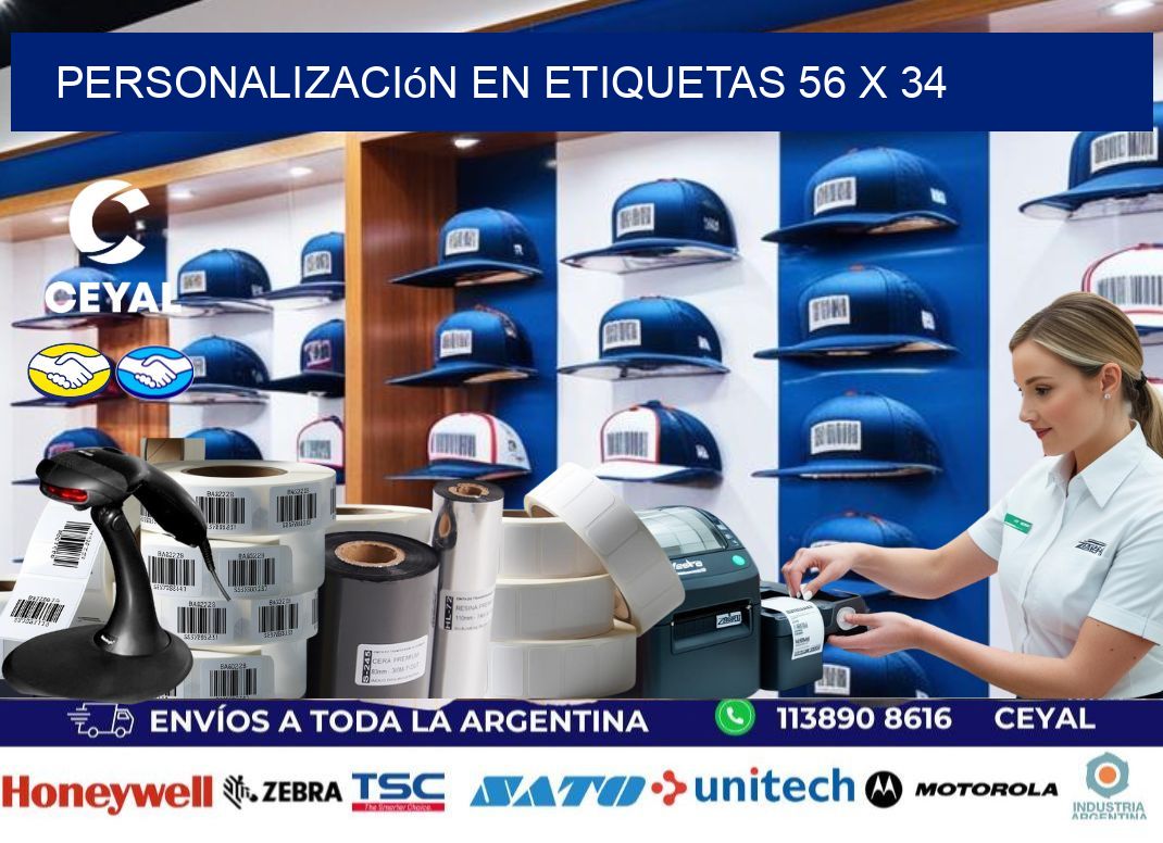 personalización en etiquetas 56 x 34
