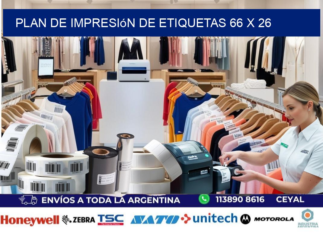 plan de impresión de etiquetas 66 x 26