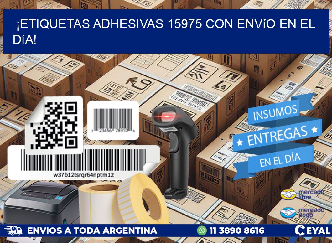 ¡Etiquetas Adhesivas 15975 con Envío en el Día!