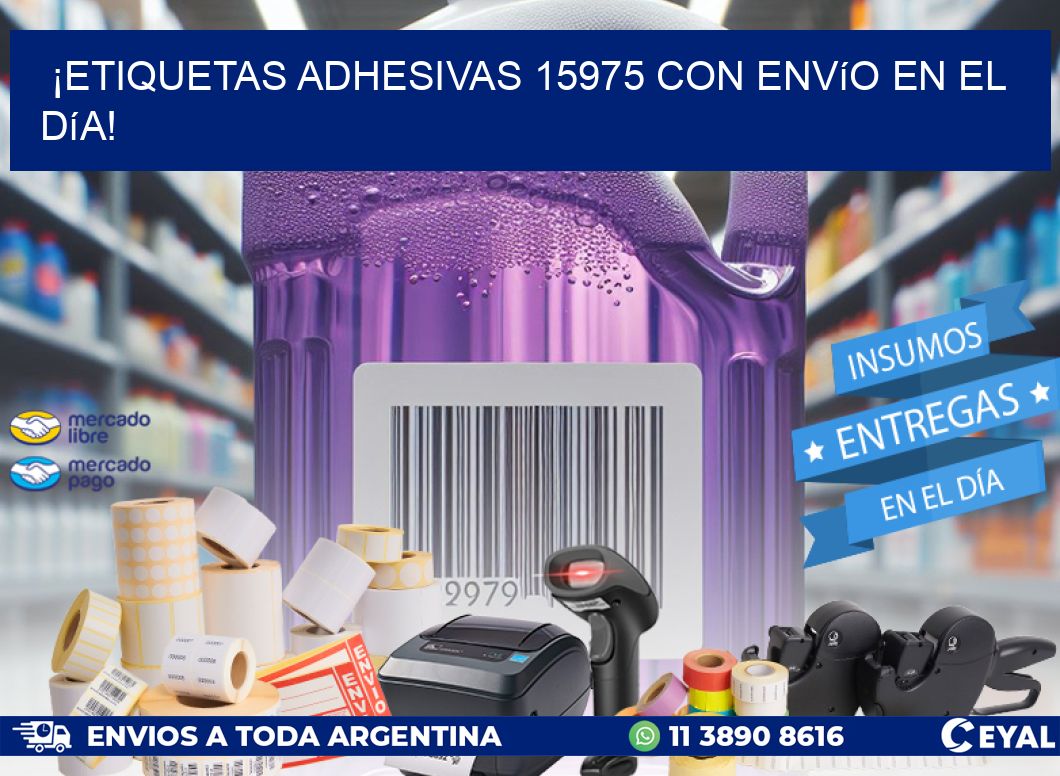 ¡Etiquetas Adhesivas 15975 con Envío en el Día!