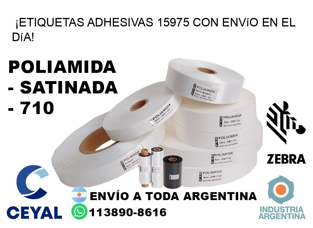 ¡Etiquetas Adhesivas 15975 con Envío en el Día!