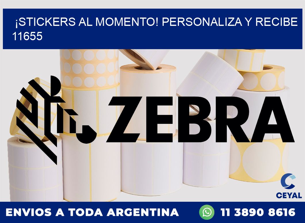 ¡Stickers al Momento! Personaliza y Recibe 11655