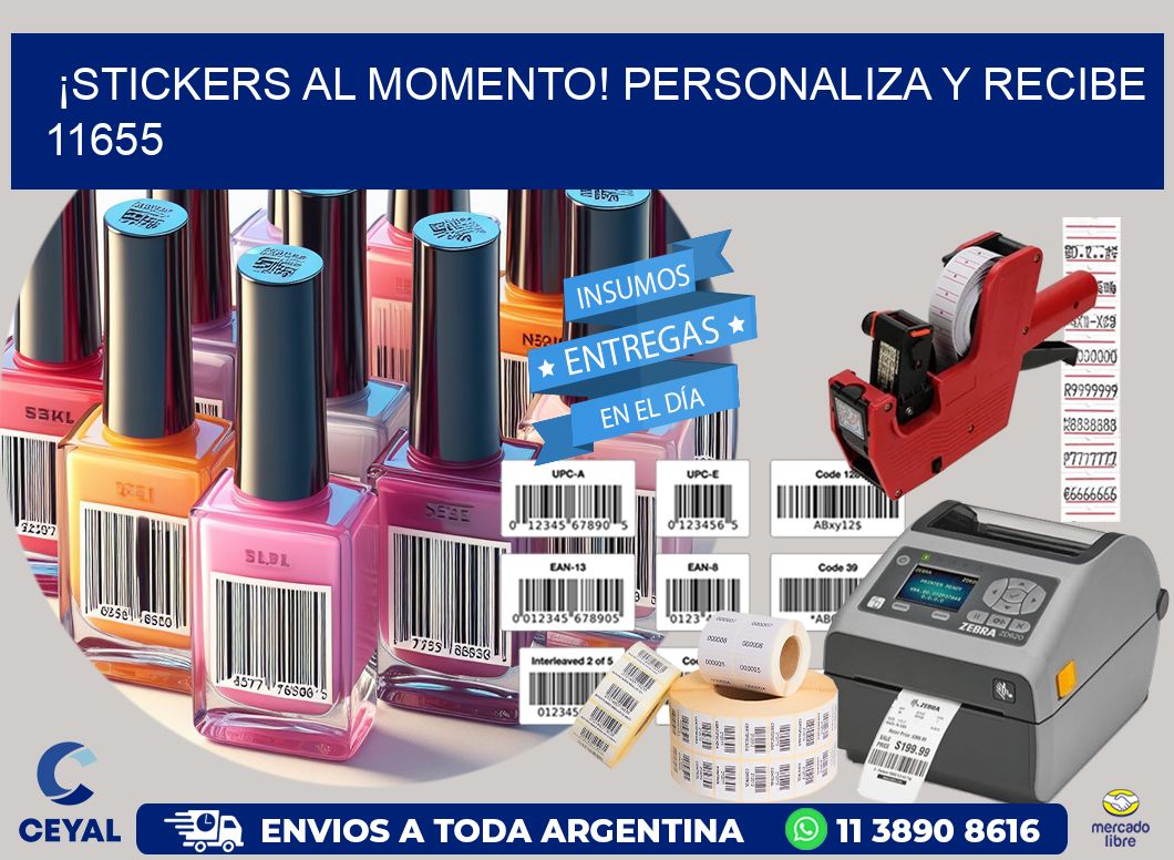¡Stickers al Momento! Personaliza y Recibe 11655