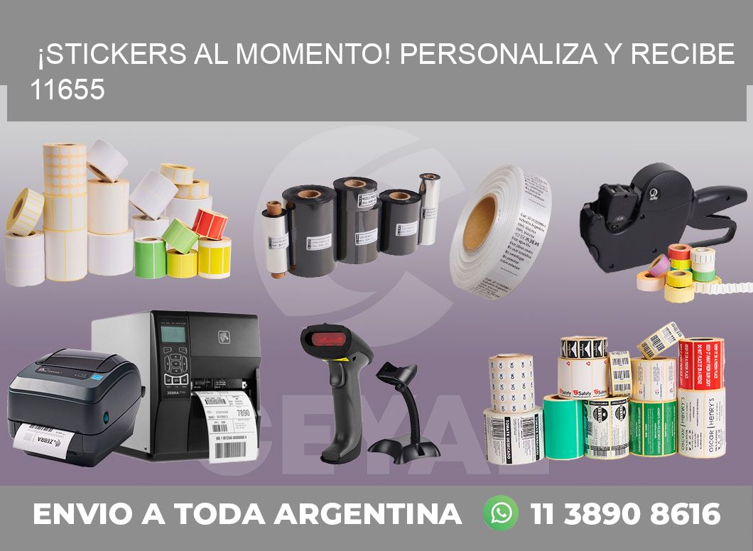 ¡Stickers al Momento! Personaliza y Recibe 11655